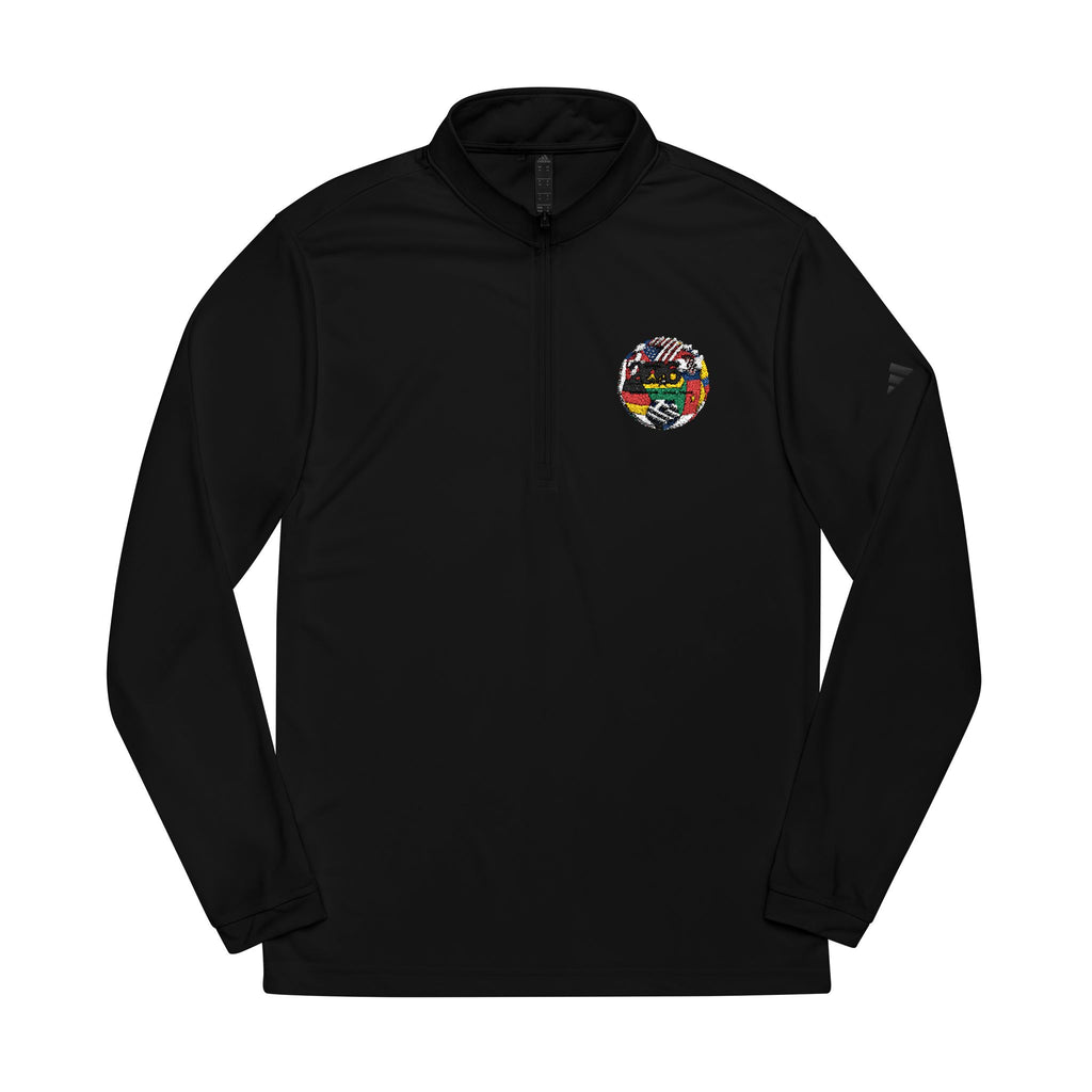 Stylish Quarter-Zip Pullover, Athletic Wear, Embroidered Sweatshirt, Active Lifestyle Top, Gift for Sports Lovers