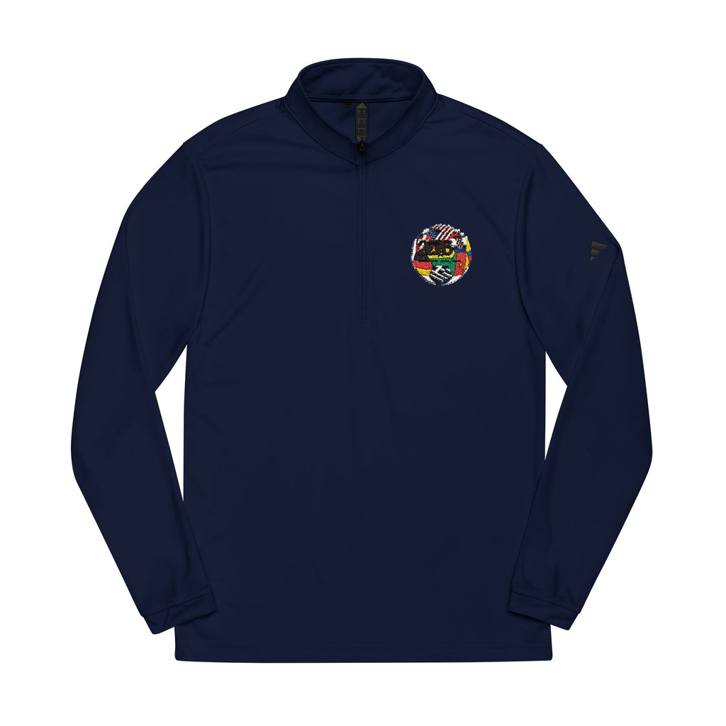 Stylish Quarter-Zip Pullover, Athletic Wear, Embroidered Sweatshirt, Active Lifestyle Top, Gift for Sports Lovers