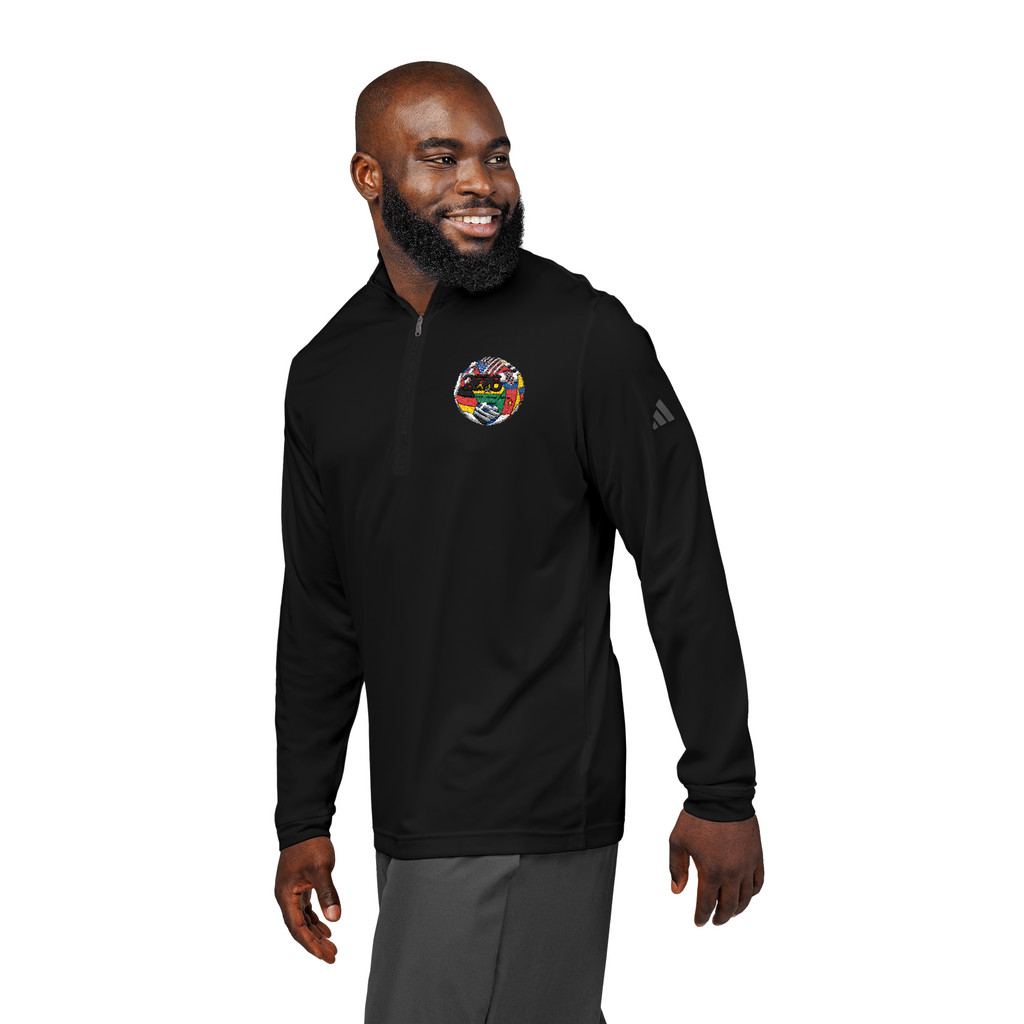 Stylish Quarter-Zip Pullover, Athletic Wear, Embroidered Sweatshirt, Active Lifestyle Top, Gift for Sports Lovers