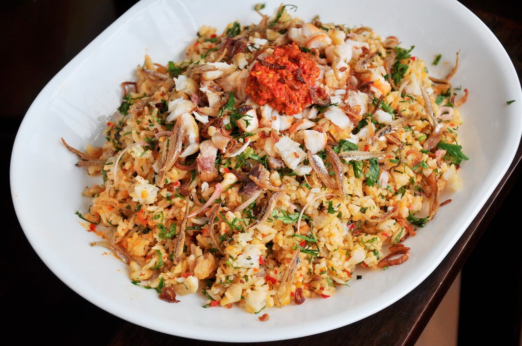 How to Make Singaporean Nasi Ulam Herbal Rice Salad Asian Cooking Recipe Cuisine