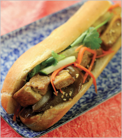 How to Make Vietnamese Spicy Eggplant Tofu Banh Mi Asian Cooking Recipe Cuisine