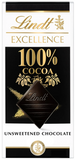 12 Pack (2 each)Various Pack Lindt Excellence Cocoa Bar