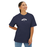 MAHA with white logo Trendy Oversized Boxy Tee | Casual Streetwear, Gift for Her or Him, Relaxed Fit Shirt, Summer Wardrobe Essential, Everyday Tee