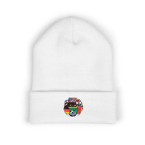 Classic Embroidered Cuffed Beanie | Cozy Winter Hat, Unisex Beanie, Handmade Gift, Warm Accessory, Streetwear Fashion