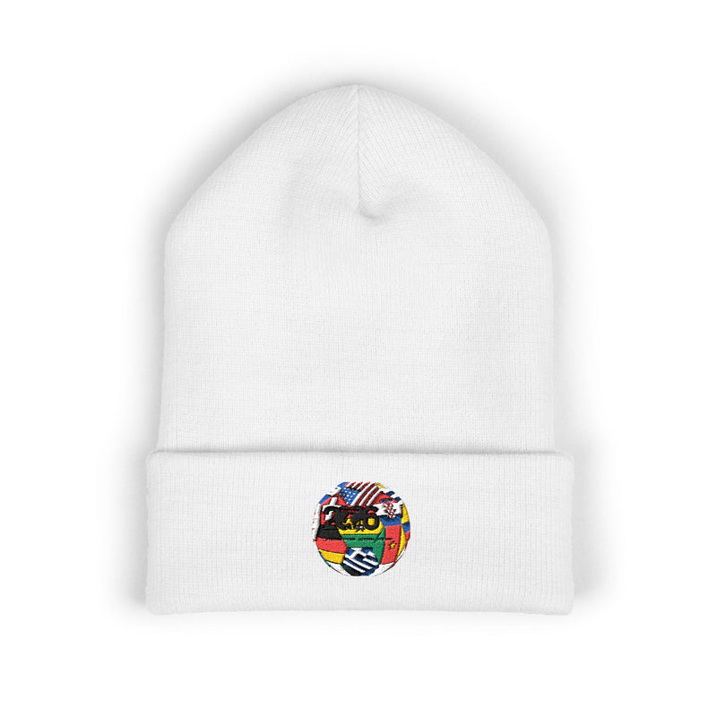 Classic Embroidered Cuffed Beanie | Cozy Winter Hat, Unisex Beanie, Handmade Gift, Warm Accessory, Streetwear Fashion