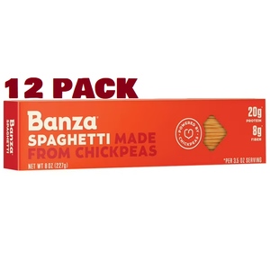 12 Pack Banza Pasta,Chickpea,Spaghetti 8 oz (Pack of 12)