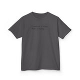 Adventurous Kids Tee: Comfort is Easy, Risk is Living, Motivational Shirt, Gift for Young Explorers, Fun Everyday Wear