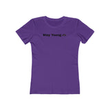 Stay Young Boyfriend Tee, Inspirational T-Shirt for Women, Stylish Graphic Tee, Casual Wear, Gift for Her, Trendy Summer Top