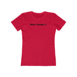 Stay Young Boyfriend Tee, Inspirational T-Shirt for Women, Stylish Graphic Tee, Casual Wear, Gift for Her, Trendy Summer Top