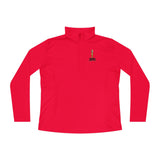 Ladies Quarter-Zip Pullover - Stylish Comfort for Gym, Yoga, Casual Wear, Sports Events, Gift for Her