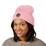 Classic Embroidered Cuffed Beanie | Cozy Winter Hat, Unisex Beanie, Handmade Gift, Warm Accessory, Streetwear Fashion