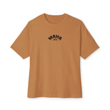 MAHA with black logo Trendy Oversized Boxy Tee | Casual Streetwear, Gift for Her or Him, Relaxed Fit Shirt, Summer Wardrobe Essential, Everyday Tee