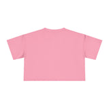 Chic Women's Crop Tee with Artistic Design, Casual Summer Style, Trendy Gift for Her, Festival Wear, Stylish Streetwear