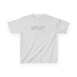 Adventurous Kids Tee: Comfort is Easy, Risk is Living, Motivational Shirt, Gift for Young Explorers, Fun Everyday Wear