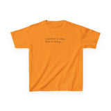 Adventurous Kids Tee: Comfort is Easy, Risk is Living, Motivational Shirt, Gift for Young Explorers, Fun Everyday Wear
