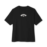 MAHA with white logo Trendy Oversized Boxy Tee | Casual Streetwear, Gift for Her or Him, Relaxed Fit Shirt, Summer Wardrobe Essential, Everyday Tee