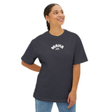MAHA with white logo Trendy Oversized Boxy Tee | Casual Streetwear, Gift for Her or Him, Relaxed Fit Shirt, Summer Wardrobe Essential, Everyday Tee