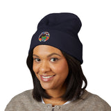 Classic Embroidered Cuffed Beanie | Cozy Winter Hat, Unisex Beanie, Handmade Gift, Warm Accessory, Streetwear Fashion