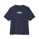 MAHA with white logo Trendy Oversized Boxy Tee | Casual Streetwear, Gift for Her or Him, Relaxed Fit Shirt, Summer Wardrobe Essential, Everyday Tee