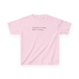 Adventurous Kids Tee: Comfort is Easy, Risk is Living, Motivational Shirt, Gift for Young Explorers, Fun Everyday Wear