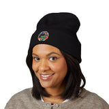 Classic Embroidered Cuffed Beanie | Cozy Winter Hat, Unisex Beanie, Handmade Gift, Warm Accessory, Streetwear Fashion