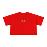 Chic Women's Crop Tee with Artistic Design, Casual Summer Style, Trendy Gift for Her, Festival Wear, Stylish Streetwear