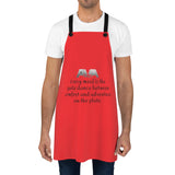 Vibrant Cooking Apron with Inspirational Quote | Gift for Food Lovers, Chefs, Kitchen Decor, Unique Kitchen Gift, Cookware
