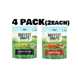 4 Pack Harvest Snaps Tomato Basil Baked Red Lentil Snacks and Harvest Snaps Snack Crisps Lightly Salted 8.5oz- 8.5oz 4 of each