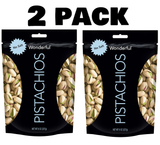 2 Pack Wonderful Pistachios No Salt Pistachios, 8 oz