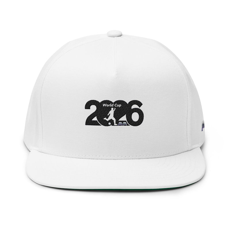 Embroidered Flat Bill Cap - Stylish World Cup Souvenir Hat, Sports Fan Gift, Unique Cap for Celebrations, Cool Dad Hats, Trendy Accessories