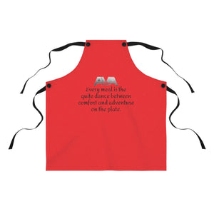 Vibrant Cooking Apron with Inspirational Quote | Gift for Food Lovers, Chefs, Kitchen Decor, Unique Kitchen Gift, Cookware