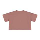 Chic Women's Crop Tee with Artistic Design, Casual Summer Style, Trendy Gift for Her, Festival Wear, Stylish Streetwear
