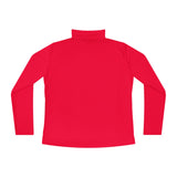 Ladies Quarter-Zip Pullover - Stylish Comfort for Gym, Yoga, Casual Wear, Sports Events, Gift for Her