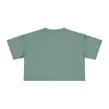 Chic Women's Crop Tee with Artistic Design, Casual Summer Style, Trendy Gift for Her, Festival Wear, Stylish Streetwear