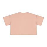 Chic Women's Crop Tee with Artistic Design, Casual Summer Style, Trendy Gift for Her, Festival Wear, Stylish Streetwear