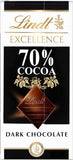 12 Pack (2 each)Various Pack Lindt Excellence Cocoa Bar