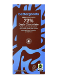 2 Pack bettergoods Premium Swiss 72% Dark Chocolate Bar, 3.5 oz, 2 Bars