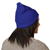 Classic Embroidered Cuffed Beanie | Cozy Winter Hat, Unisex Beanie, Handmade Gift, Warm Accessory, Streetwear Fashion