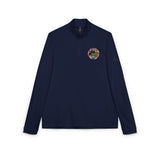 Stylish Quarter-Zip Pullover, Athletic Wear, Embroidered Sweatshirt, Active Lifestyle Top, Gift for Sports Lovers