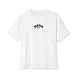 MAHA with black logo Trendy Oversized Boxy Tee | Casual Streetwear, Gift for Her or Him, Relaxed Fit Shirt, Summer Wardrobe Essential, Everyday Tee