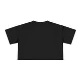Chic Women's Crop Tee with Artistic Design, Casual Summer Style, Trendy Gift for Her, Festival Wear, Stylish Streetwear