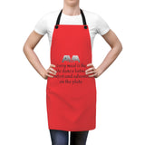 Vibrant Cooking Apron with Inspirational Quote | Gift for Food Lovers, Chefs, Kitchen Decor, Unique Kitchen Gift, Cookware
