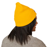 Classic Embroidered Cuffed Beanie | Cozy Winter Hat, Unisex Beanie, Handmade Gift, Warm Accessory, Streetwear Fashion