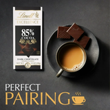 (2 Pack)Lindt Excellence 85% Cocoa Dark Chocolate Candy Bar, 3.5 oz.