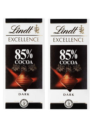 (2 Pack)Lindt Excellence 85% Cocoa Dark Chocolate Candy Bar, 3.5 oz.