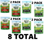 8 Pack Harvest Snaps Tomato Basil Baked Red Lentil Snacks and Harvest Snaps Snack Crisps Lightly Salted 8.5oz- 8.5oz 4 of each