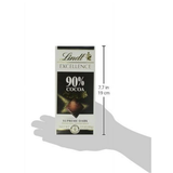 4 Pack Product of Lindt Excellence 90% Cocoa Supreme Dark Chocolate, each 3.5 oz.