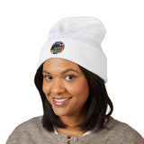 Classic Embroidered Cuffed Beanie | Cozy Winter Hat, Unisex Beanie, Handmade Gift, Warm Accessory, Streetwear Fashion