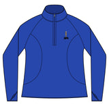 Sporty Ladies Quarter-Zip Pullover, Activewear, Gym Top, Personalized Fitness Shirt, Embroidered Athletic Wear