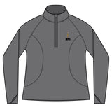 Sporty Ladies Quarter-Zip Pullover, Activewear, Gym Top, Personalized Fitness Shirt, Embroidered Athletic Wear